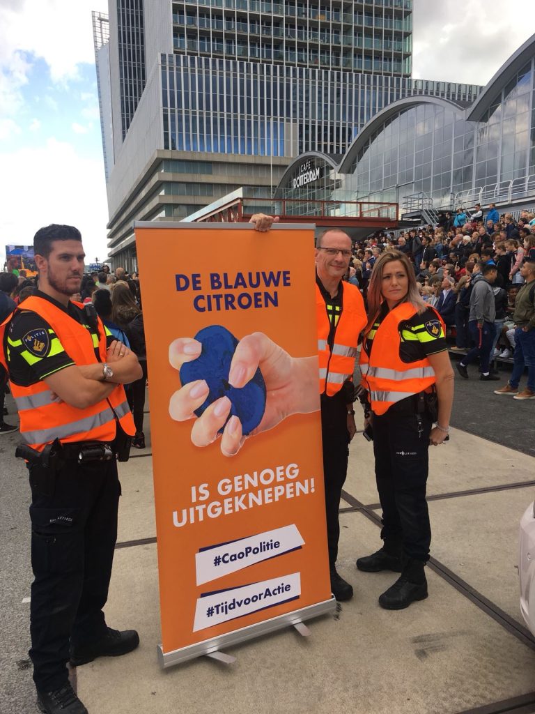 CAO-actie: drie dagen #geenspoedgeenpolitie