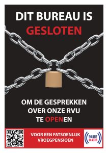 Dinsdag gaan de politiebureaus dicht voor het publiek