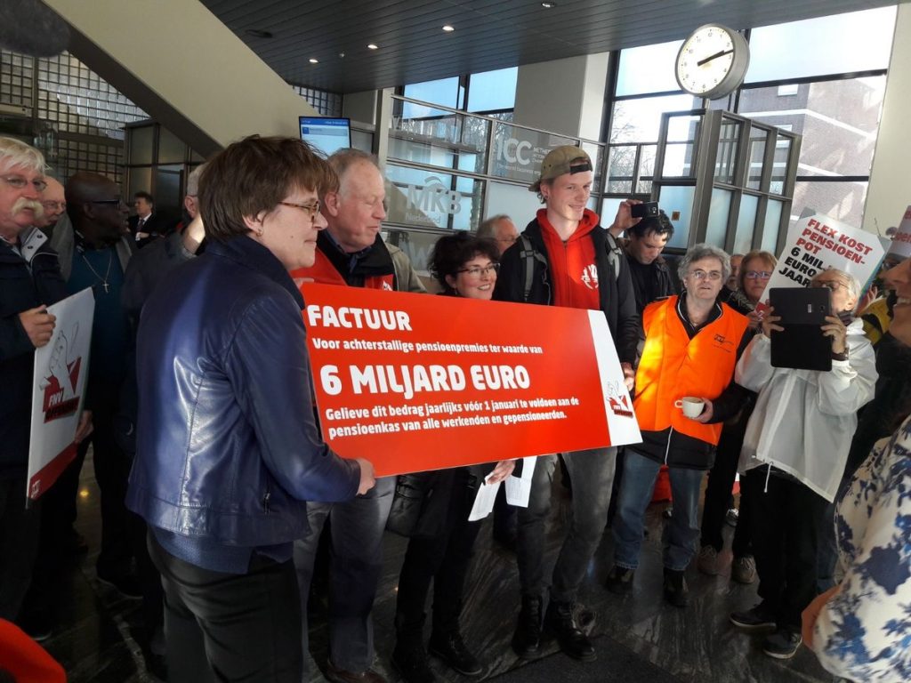 FNV Pensioenoffensief tegen Rutte III