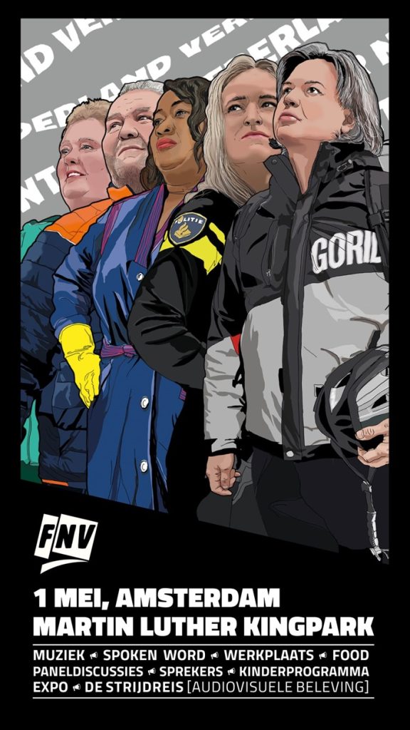 Dag van de Arbeid: FNV-mars voor een socialer kabinetsbeleid