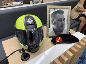 Monument voor motoragent Arno de Korte