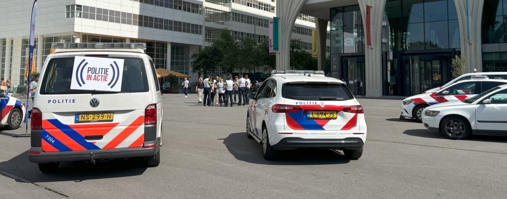 Sirenes bij Haags stadhuis